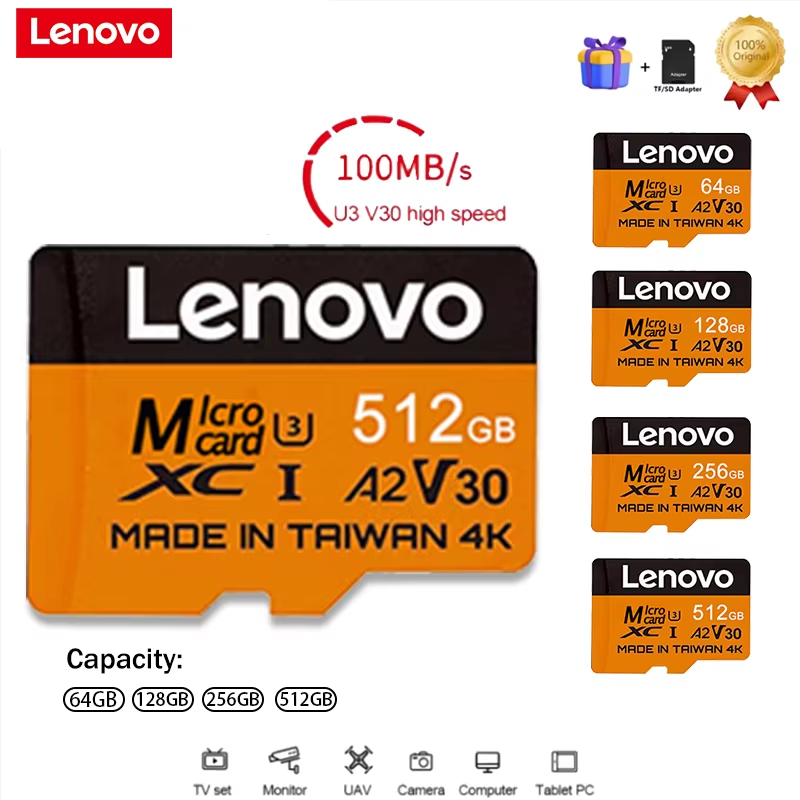 Gaming Console In Phone - Schede SD Lenovo Secure da 512GB,