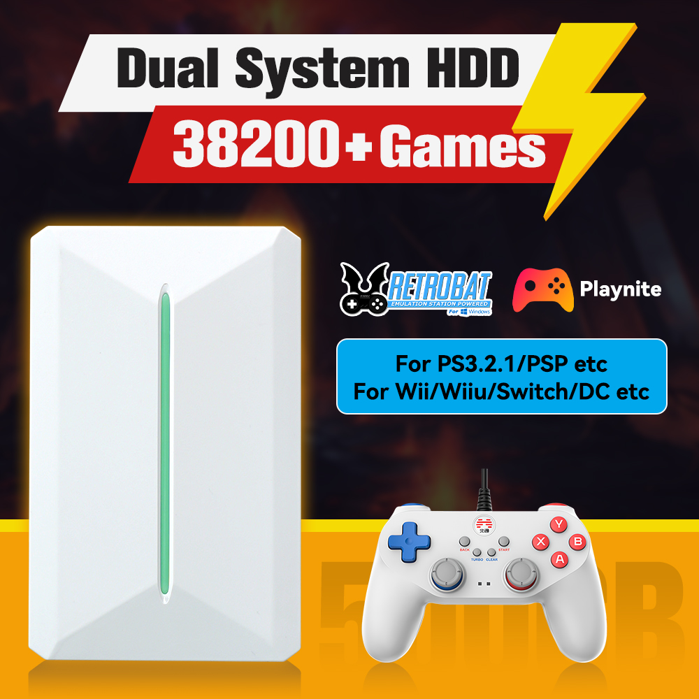Gaming Console Chinese - Retrobat&Playnite System HDD Console di gioco