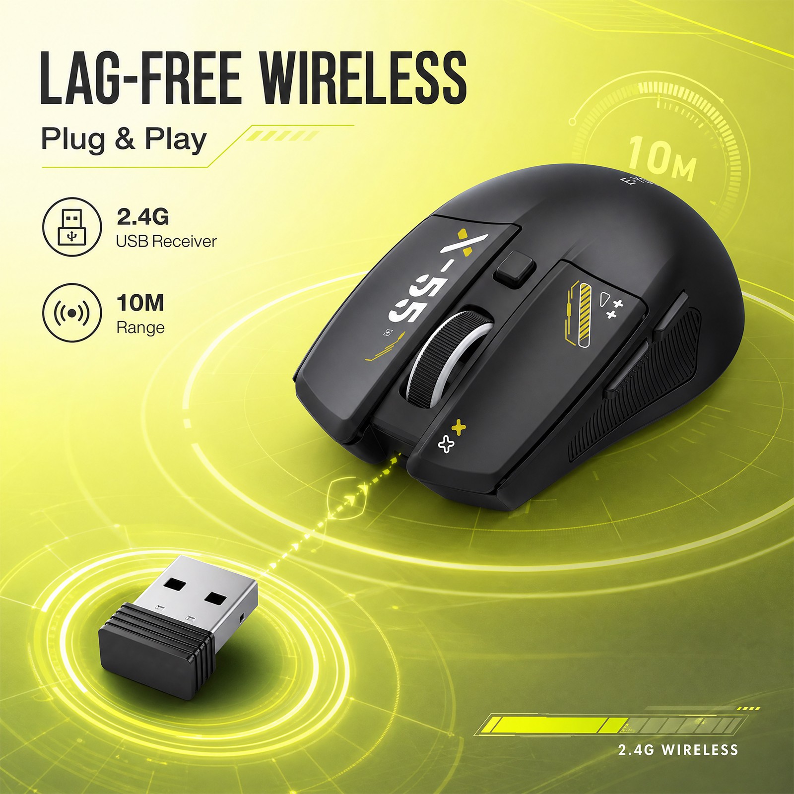 E‑YOOOSO X‑55, mouse wireless  - Gaming Console X55 recensione e prezzo