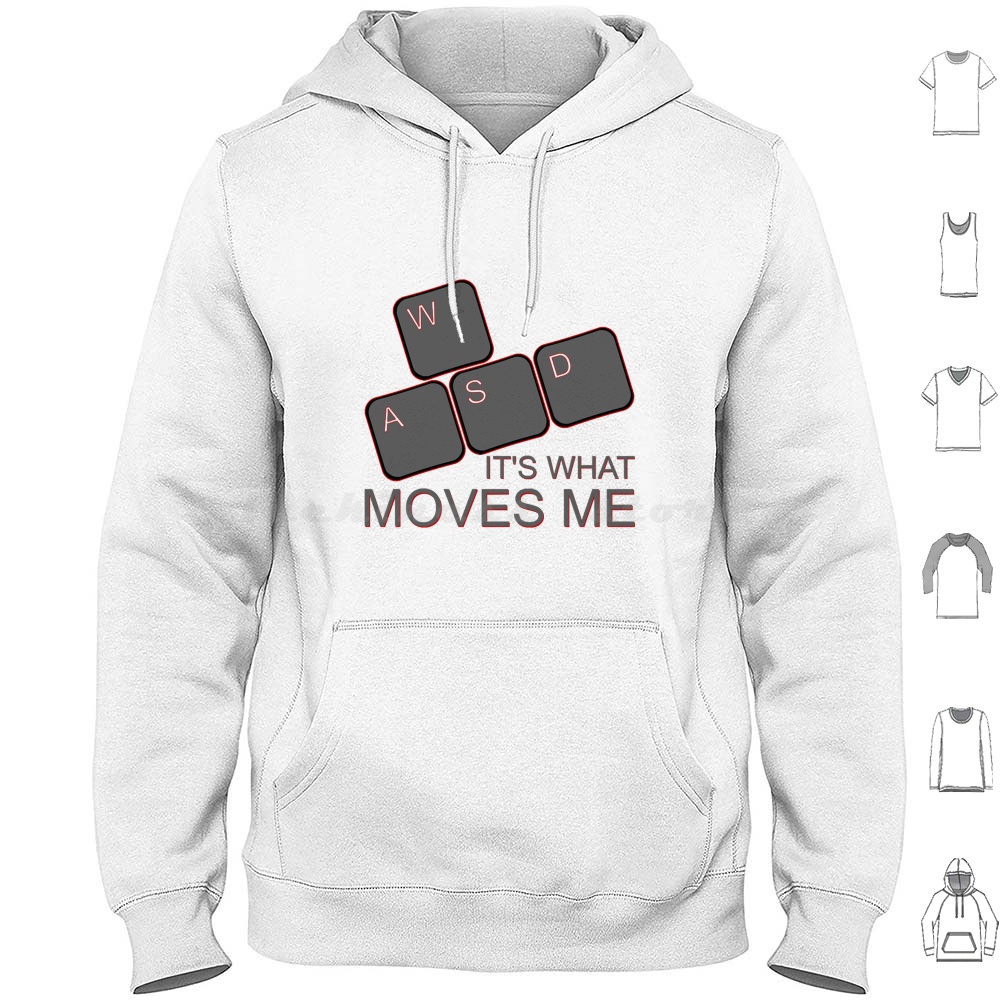 Felpe con cappuccio Wasd Moves - Gaming Console With Keyboard recensione e prezzo